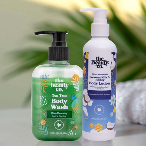 the beauty co Detoxifying Routine Combo | 2 and Strawberry Coffee Scrub